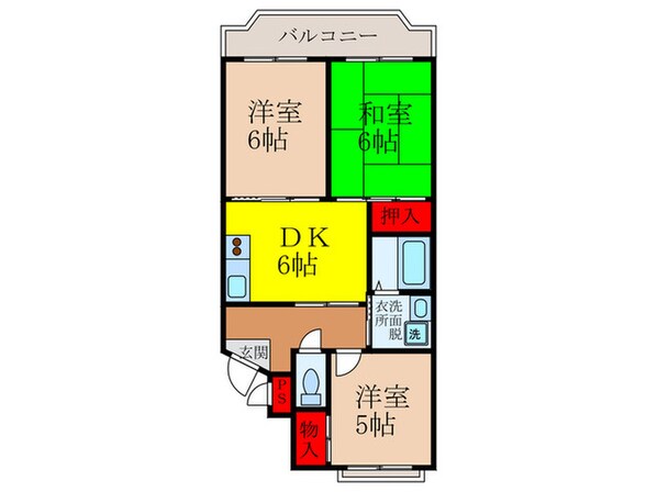 キャピタルハウス ３番館の物件間取画像